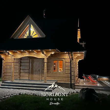 Horizont House - Z Prywatnymi Baliami Oraz Ogólnodostępną Sauną - Izby Podhalańskie Chalé Dursztyn